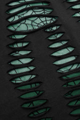 Sleeveless Spider Print Hollow Stitching Ripped Women's Steampunk Vest 3 Colors - Product - 6