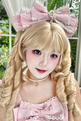 Roman Curly Double Ponytail Sweet Lolita Wig 2 Colors - Product - 6