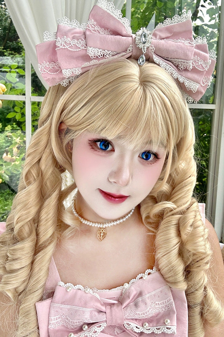 Roman Curly Double Ponytail Sweet Lolita Wig 2 Colors - Product - 6