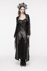 Black Off Shoulder Lace Lace-Up Slim Irregular Women's Gothic Jsk Wedding Dress - Product - 9