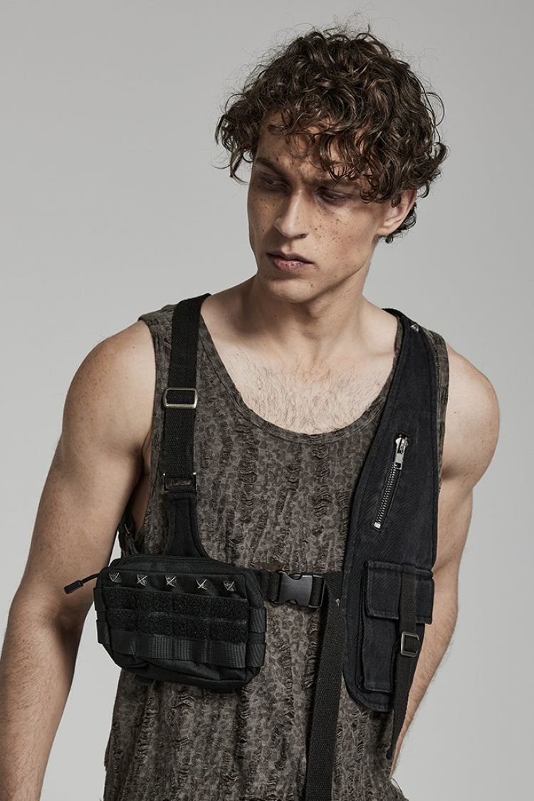 Black Buckle Men's Punk Big-Pocket Harness - Product - 3