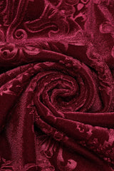 Men's Long Sleeves Embossed Velvet Print Gothic Gorgeous Blouse 2 Colors - Product - 14