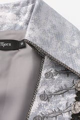 Grey [The Eternal Treasure Route] Sleeveless Vintage Elegant Prince Handsome Ouji Lolita Long Coat - Product - 5