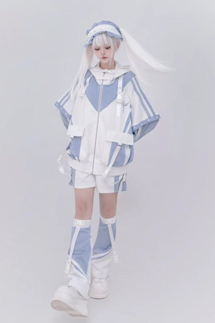 [Wing Light Machinery] Long Sleeves Print Jirai Kei Cool Coat 4 Colors - Product - 12