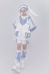 [Wing Light Machinery] Long Sleeves Print Jirai Kei Cool Coat 4 Colors - Product - 12