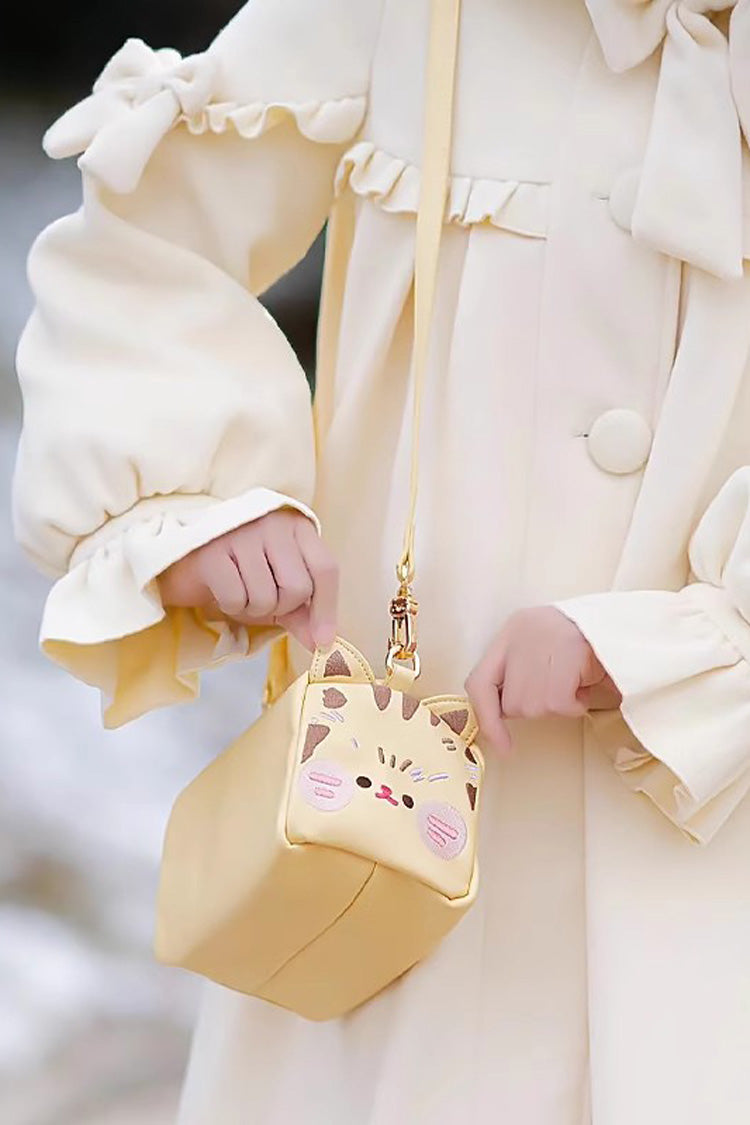 Sweet Cute Toast Cat Lolita Shoulder Bag 3 Colors - Yellow - 3
