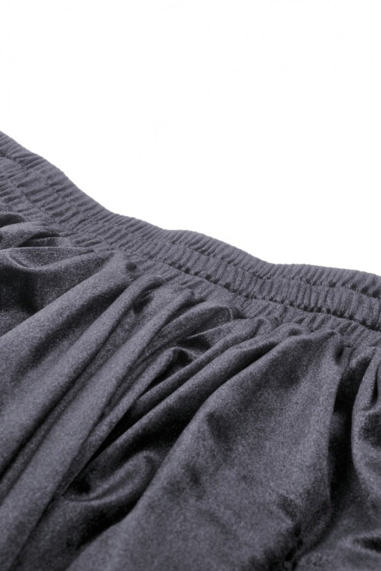 Black Women's Gothic Princess Multi-Layered Ruffled Lace High-Low Skirt - Product - 15