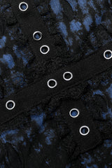 Abstract Print Stitching Lace Ripped Women's Gothic Skirt 2 Colors - Product - 7