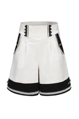 White Rabbit Duke Handsome Elegant Ouji Fashion Lolita Shorts - White - 1