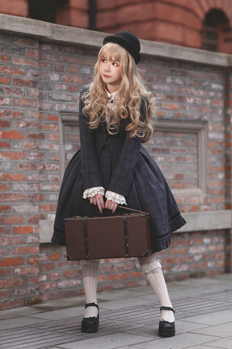 Princess Lost In The Fog Ruffle College Style Elegant Classic Lolita JSK Dress 2 Colors - Product - 2