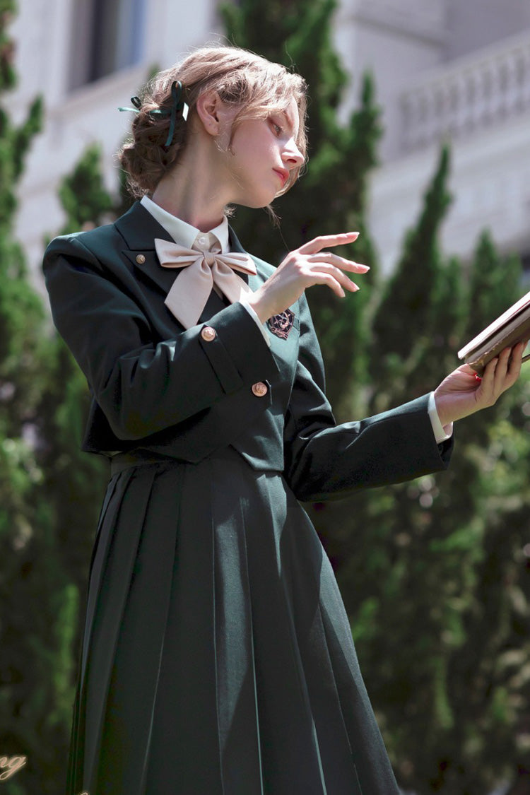 Green [Artemis] Sweet College Style Elegant Lolita Jumper Dress - Product - 6
