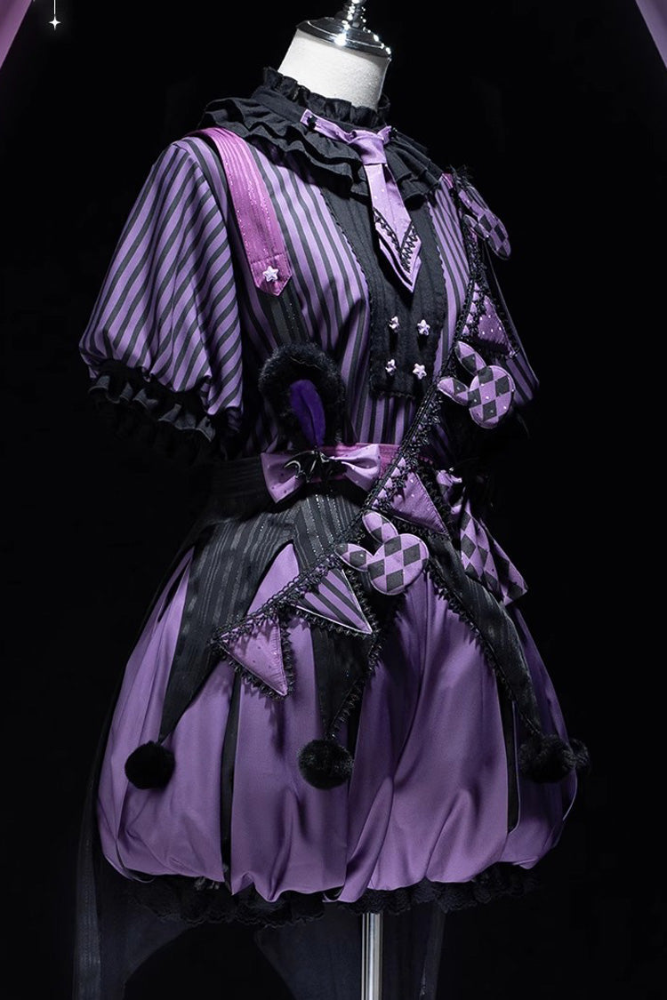 Purple Fantasy Circus Handsome Prince Ouji Fashion Lolita Set - Product - 6