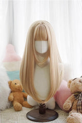 Daily Sweet Elegant Lolita Straight Wig 6 Colors - Light-Brown - 4