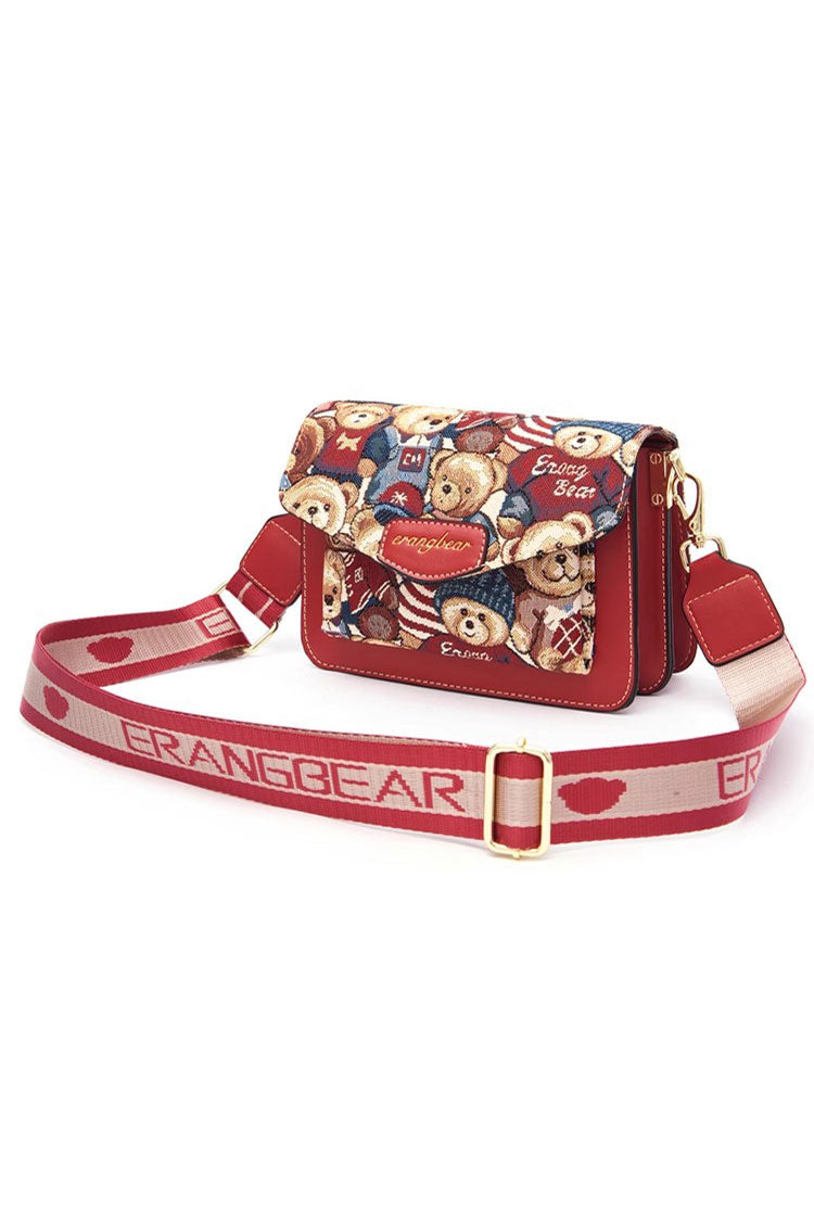 Bear Print Sweet Lolita Crossbody Bag 3 Colors - Product - 3