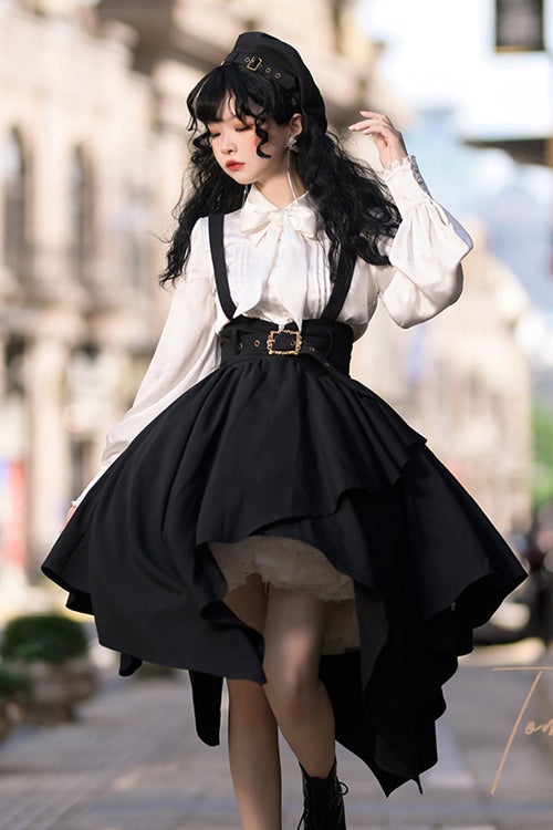 Black Retro Tomorrow Vow High Waisted Sweet Lolita Strap Dress - Product - 2
