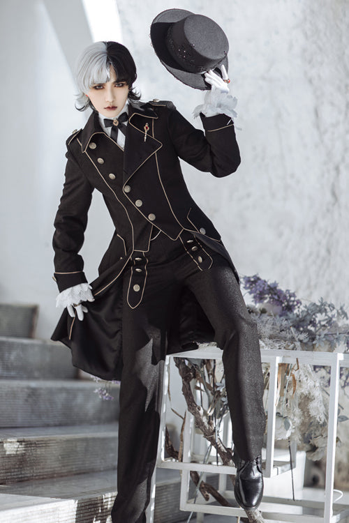 Black Vintage Immortal Paperless Covenant Ouji Lolita Pants - Product - 2