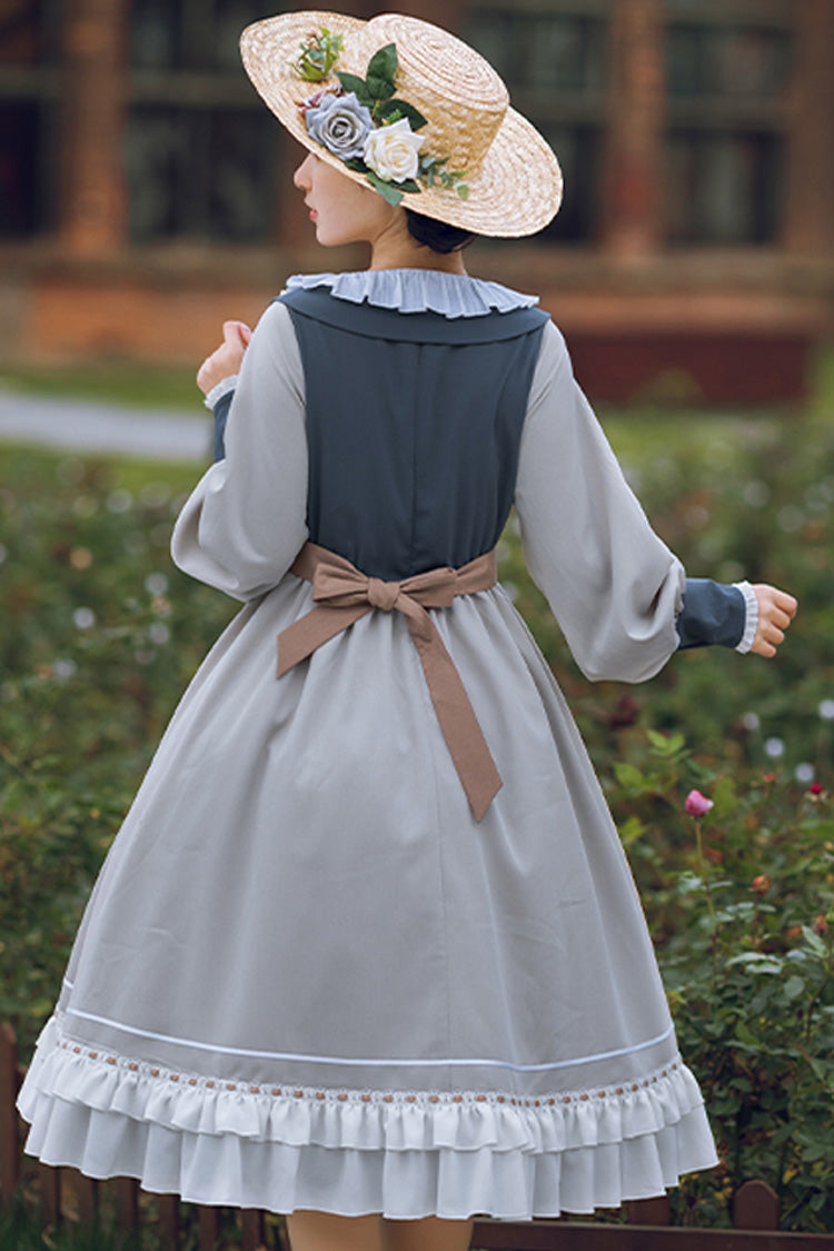Multi-Color Detachable Collar Ruffled Sweet Lolita OP Dress - Product - 3