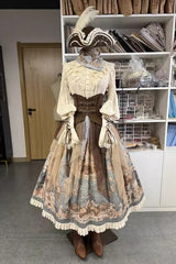 Brown Pirate Series Navigation Treasure Hunting Guide Ouji Handsome Lolita Waistband - Product - 2