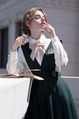 Green [Artemis] Sweet College Style Elegant Lolita Jumper Dress - Product - 7
