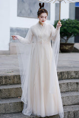 Beige New Fairy Sweet Hanfu Dress - Product - 4