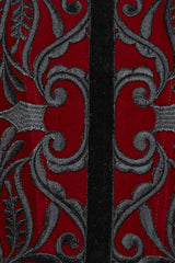 Embroidery Lace-Up Zipper Women's Gothic Corset 2 Colors - Product - 11