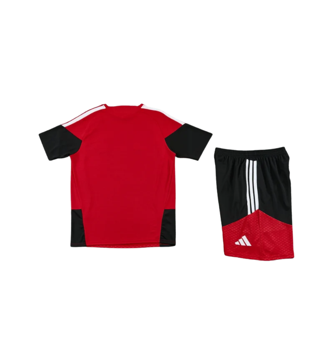 Germany 2026 Short Sleeve/Shorts Tracksuit Red - view 2