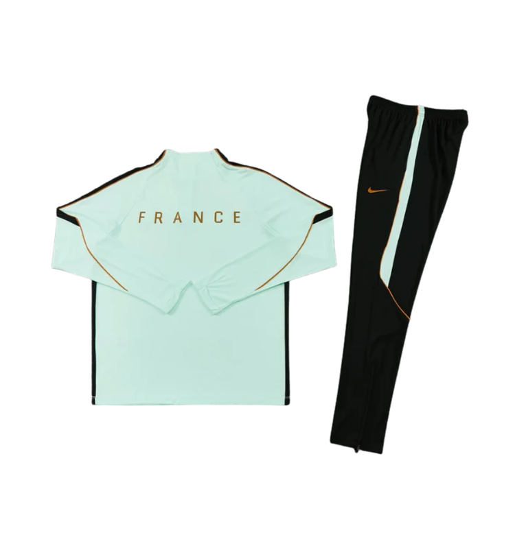 France 2026 1/4 Zipper Tracksuit Light Green - view 2