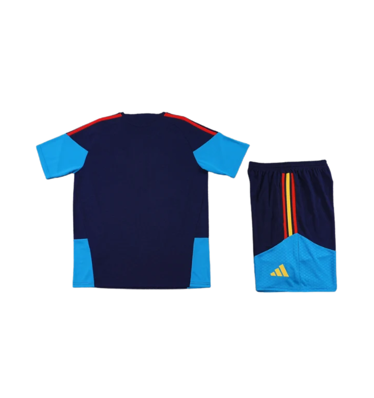 Spain 2026 Short Sleeve/Shorts Tracksuit Dark Blue - view 2