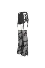 Black Side Cutouts Womens Steampunk Shorts - Product - 11