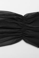 Black Long Sleeves Ruffle Lace Lace-Up Mesh Women's Gothic Dress - Product - 6