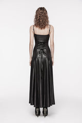 Black Off Shoulder Lace Lace-Up Slim Irregular Women's Gothic Jsk Wedding Dress - Product - 4