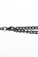 Skull Print Rivets Decoration Women's Steampunk Military Choker 2 Colors - Product - 7