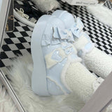 Plush and Thickened Bowknot Sweet Lolita Shoes 5 Colors - Product - 9