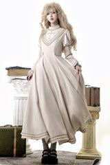 Red [Royal Coronation] Embroidered Sweet Gorgeous European Court Style Lolita Dress and Cape Set - Dress - 13