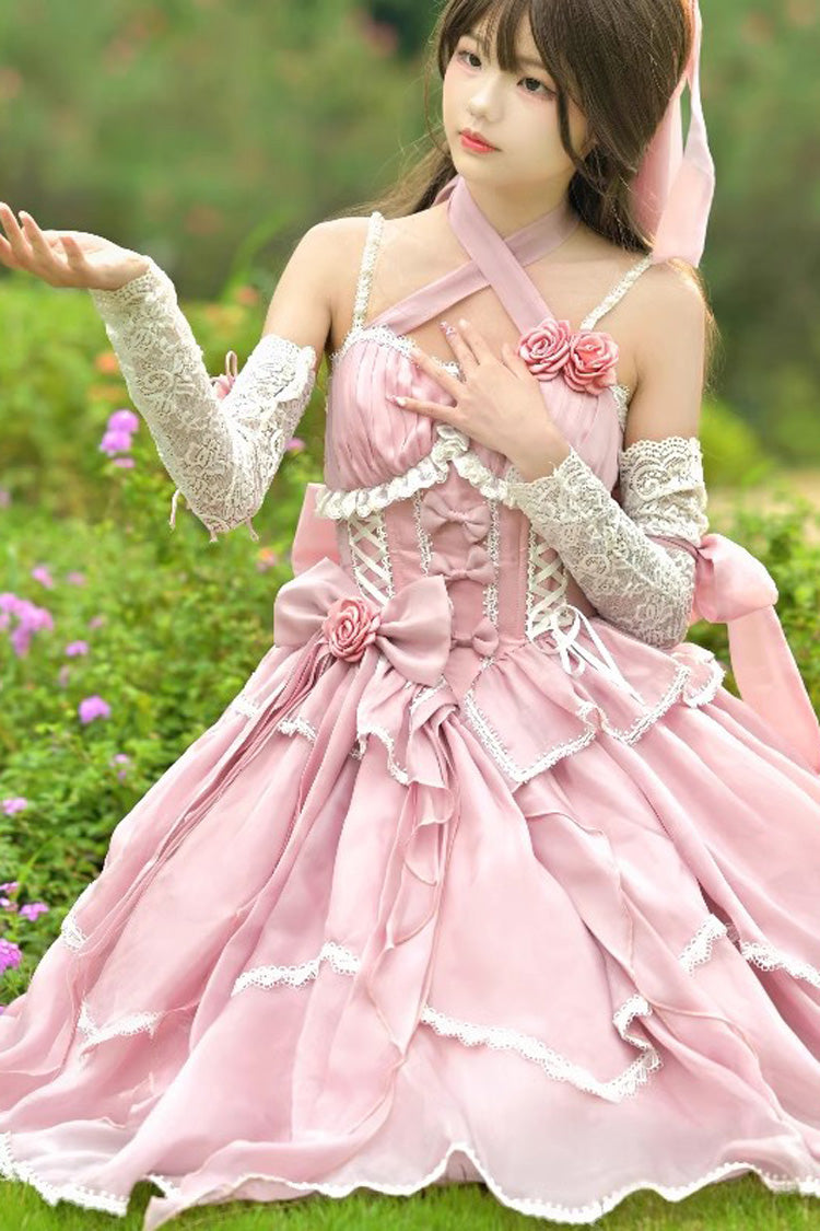 Gorgeous Hanayome Bowknot Sweet Elegant Lolita Jsk Dress 6 Colors - Product - 9