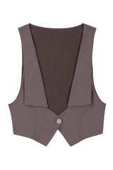 Brown [Little Detective] Ouji Handsome Lolita Vest - Product - 3