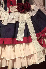Snow White Multi-Color Triple-Layered Ruffle Bowknot Sweet Lolita Dress (Shirt Included) - Product - 5