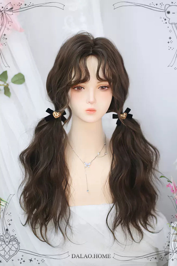 Secondary Fluffy Wool Curls Sweet Lolita Long Wigs 2 Colors - Product - 5