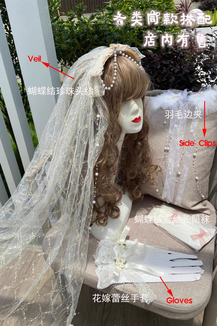 Ballet Twins Ruffle Bowknot Short Front Long Back Sweet Lolita Dress 2 Colors - Product - 9