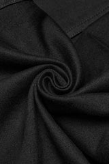 Black Pleated Stitching Mesh Men's Punk Pants - Product - 7