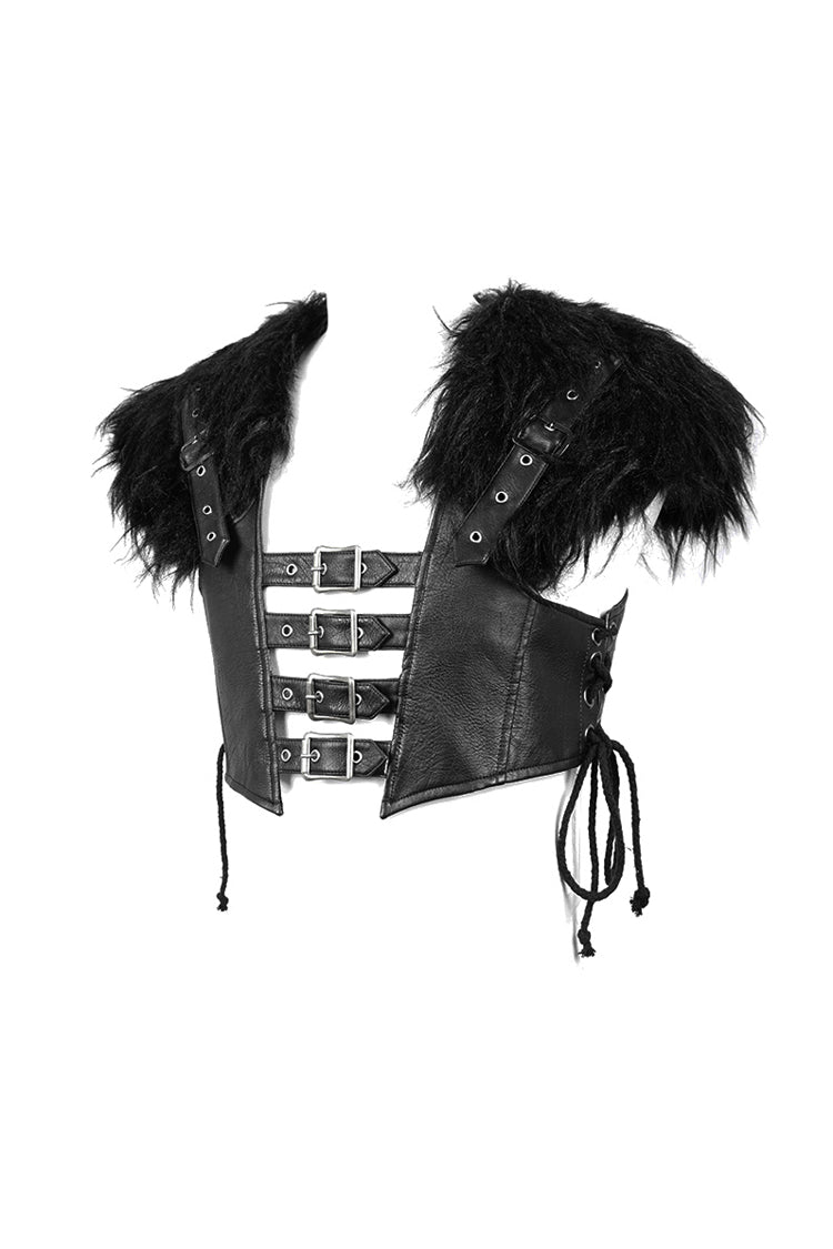 Black Lace-Up Mens Steampunk Vest - Product - 8