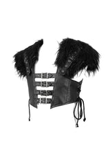 Black Lace-Up Mens Steampunk Vest - Product - 8