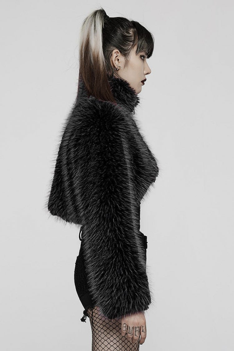 Detachable Chain Long Sleeves Womens Steampunk Short Coat 2 Colors - Product - 2