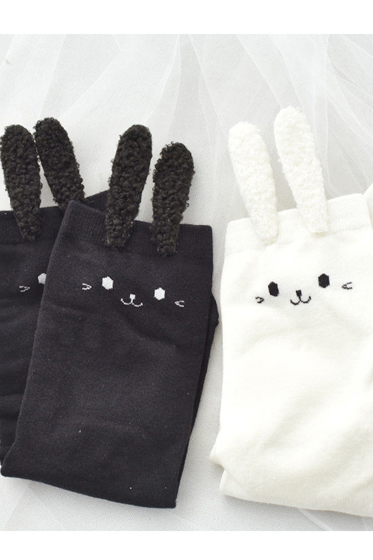 Cute Three-Dimensional Bunny Ears Sweet Lolita Socks 2 Colors - Product - 5
