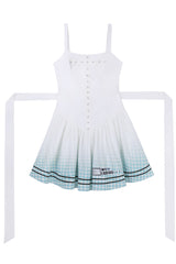 Black/White [Electronic Cat] Print Future Suit Gothic Cool Lolita Dress - Product - 2