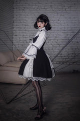 Black Stockholm Lover Gothic Plus Size Lolita Jsk Dress - Product - 4