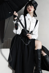 Black Retro Tomorrow Vow High Waisted Sweet Lolita Strap Dress - Product - 4