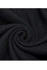 Black Punk Stand Collar Front Lacework Decorate Side Slit Long Men's Cloak - Product - 7