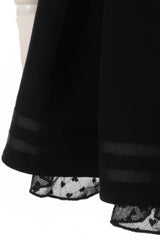 Sweet Heart Belt Printed Ruffled Bow Pearl-Decorated Chain-Decorated Plus Size Pleated Jirai Kei Skirt - Product - 13