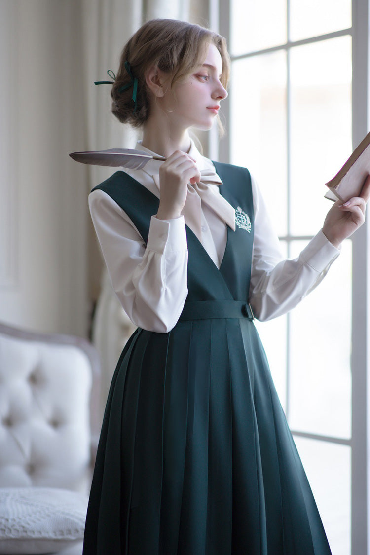 Green [Artemis] Sweet College Style Elegant Lolita Jumper Dress - Product - 3